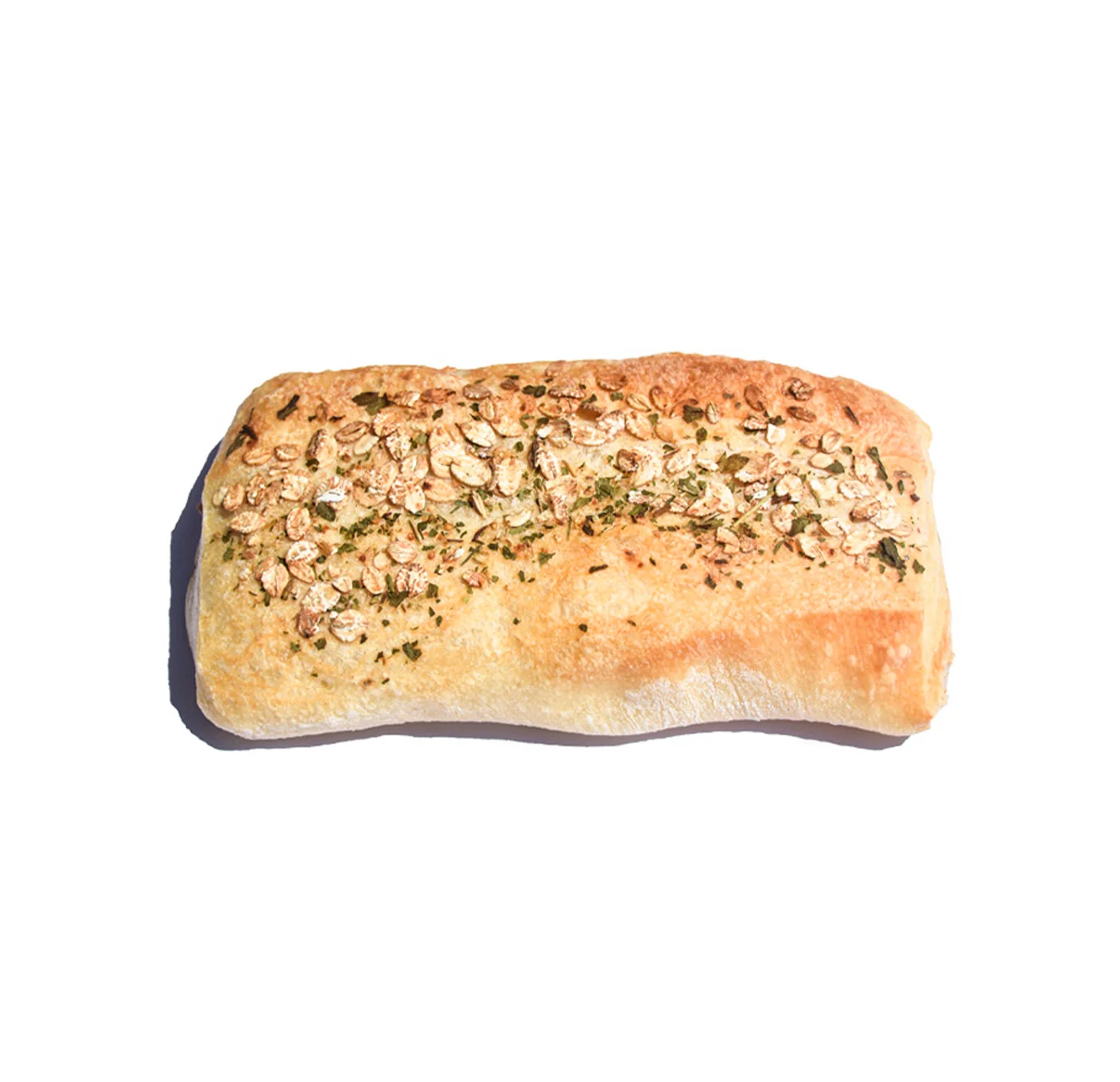 چاباتا کوچک خمیرترش با تزئین